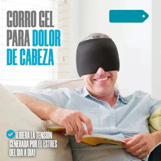 GORRO EN GEL PARA DOLOR DE CABEZA Y MIGRAÑA